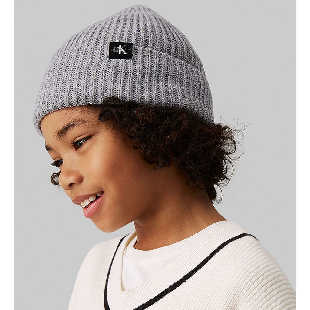 Calvin Klein Hue - Strik - Monogram Rib - Grey Heather