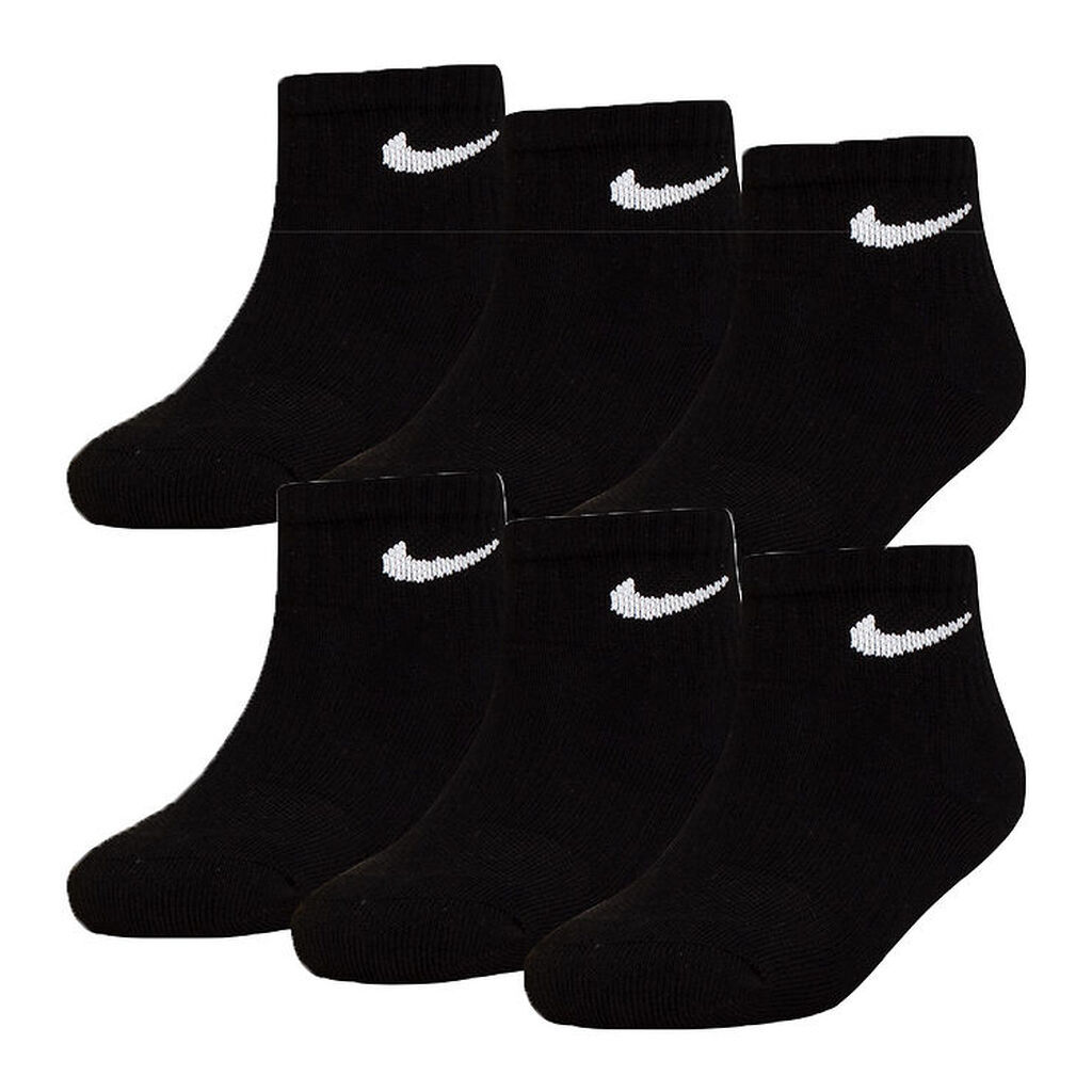 Nike Ankelstrømper - Cushioned - Dri-Fit - 6-pak - Sort