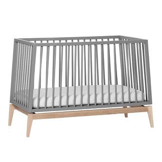 Leander Luna Babyseng - 120x60 - Grå/Eg