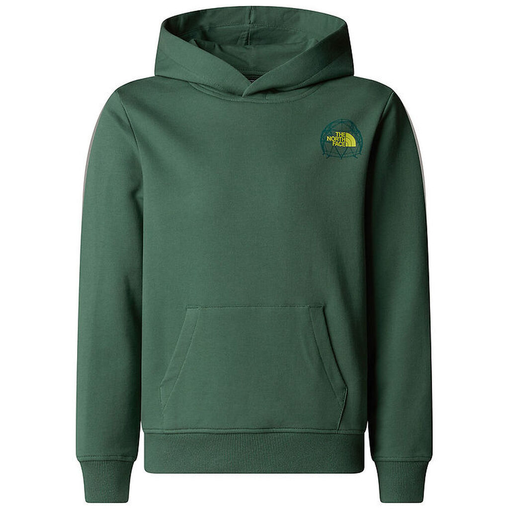 The North Face Hættetrøje - Graphic Relaxed - Duck Green m. Neon
