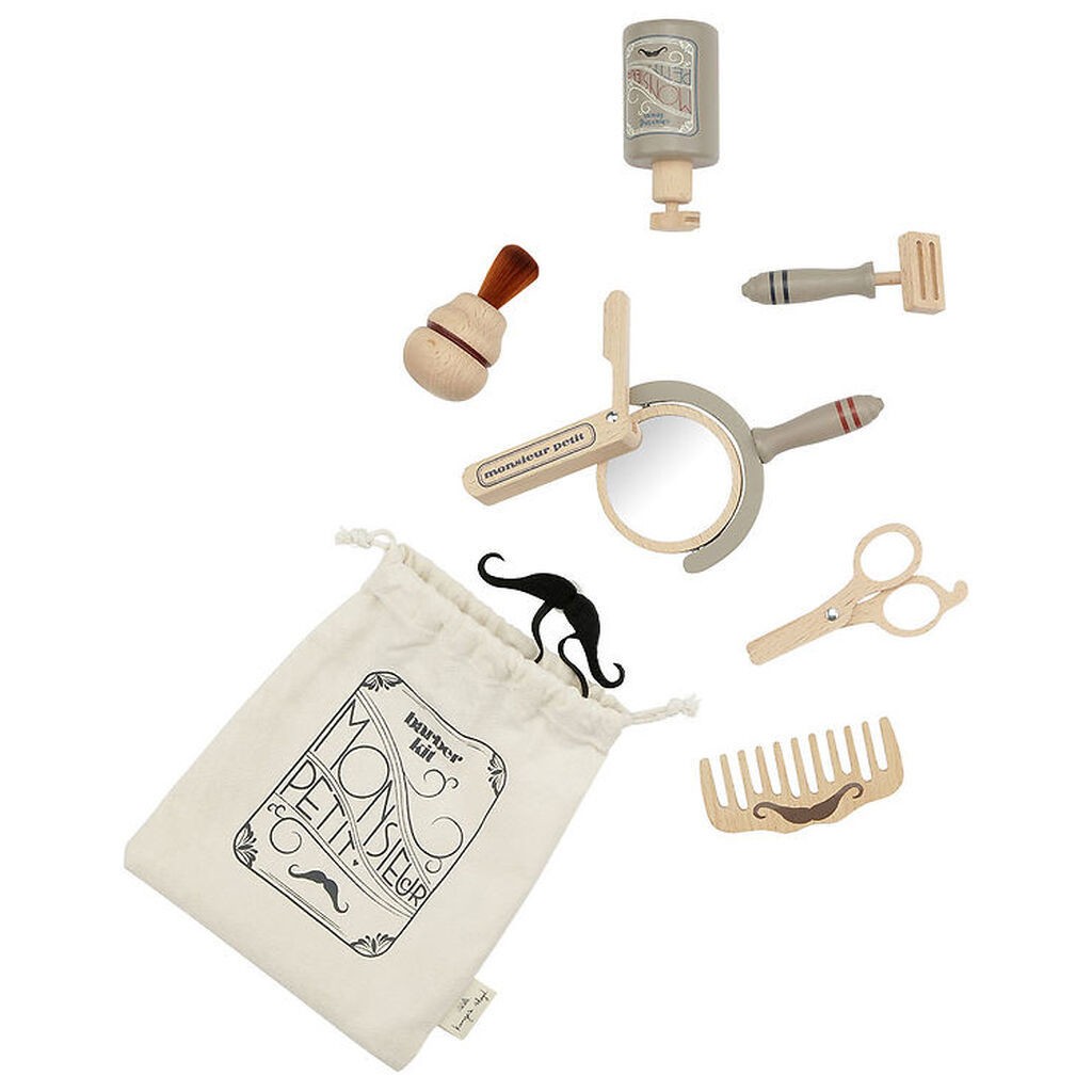 Konges Sløjd Barbersæt - Træ - Multi