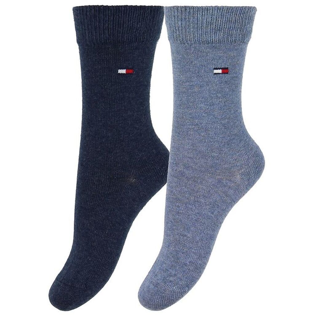 Tommy Hilfiger Strømper - 2-pak - Basic - Blåmeleret/Navy