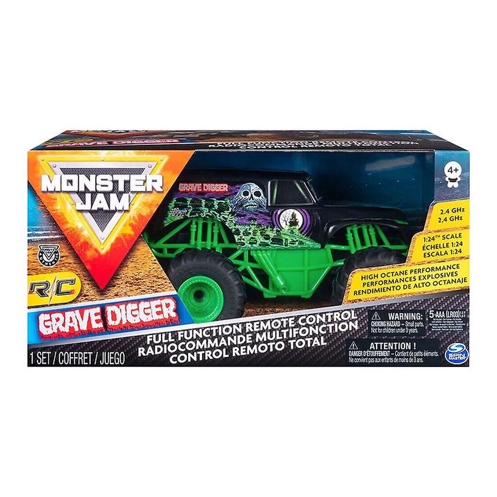 Monster Jam Fjernstyret Truck - 1:24 - Grave Digger