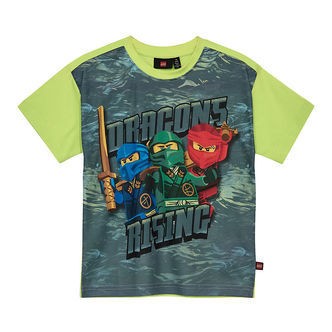 LEGOÂ® Ninjago T-shirt - LwTaffy 302 - Lysegrøn m. Print