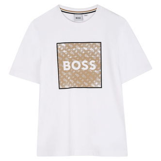 BOSS T-Shirt - Hvid m. Print