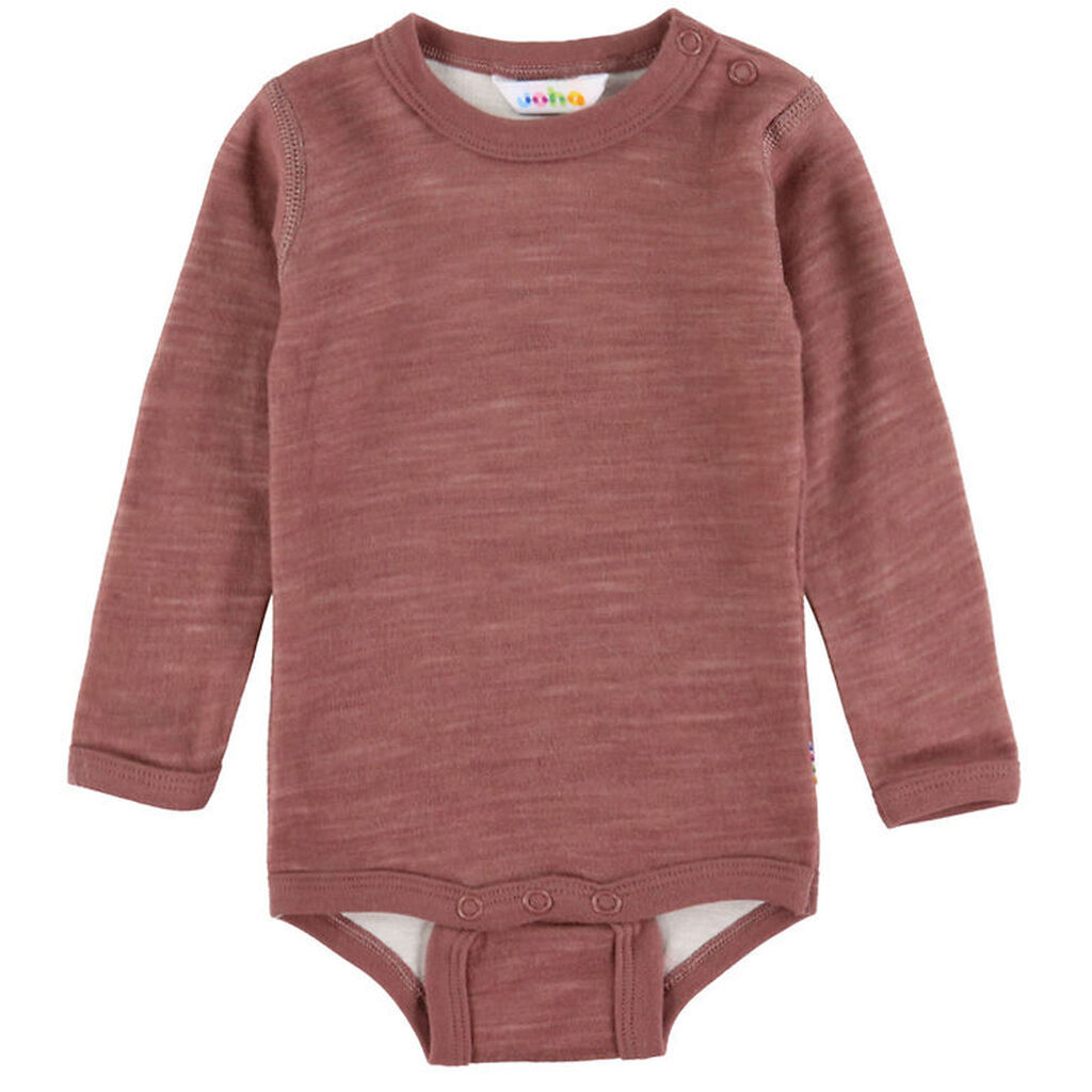 Joha Body l/æ - Uld/Bambus - Mørk Rose