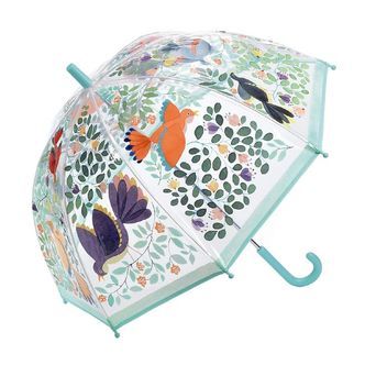 Djeco Paraply til Børn - Blomster & Fugle