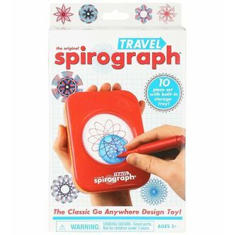 Spirograph Tegnesæt - 10 Dele - Rejsesæt