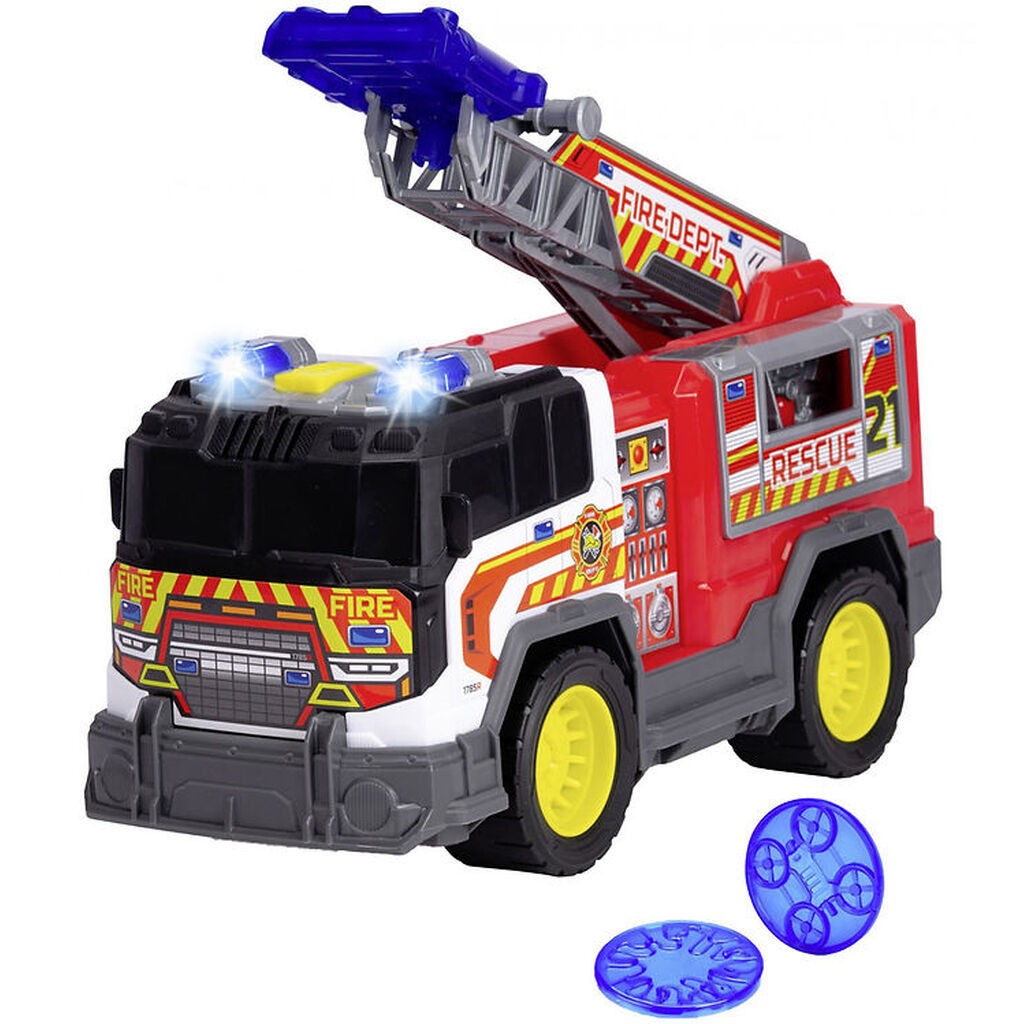 Dickie Toys Bil - Fire Rescue Unit - Lys/Lyd