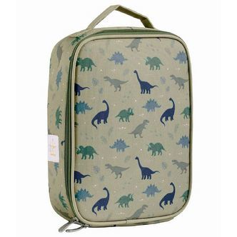 A Little Lovely Company Køletaske - Grøn m. Dinosaur