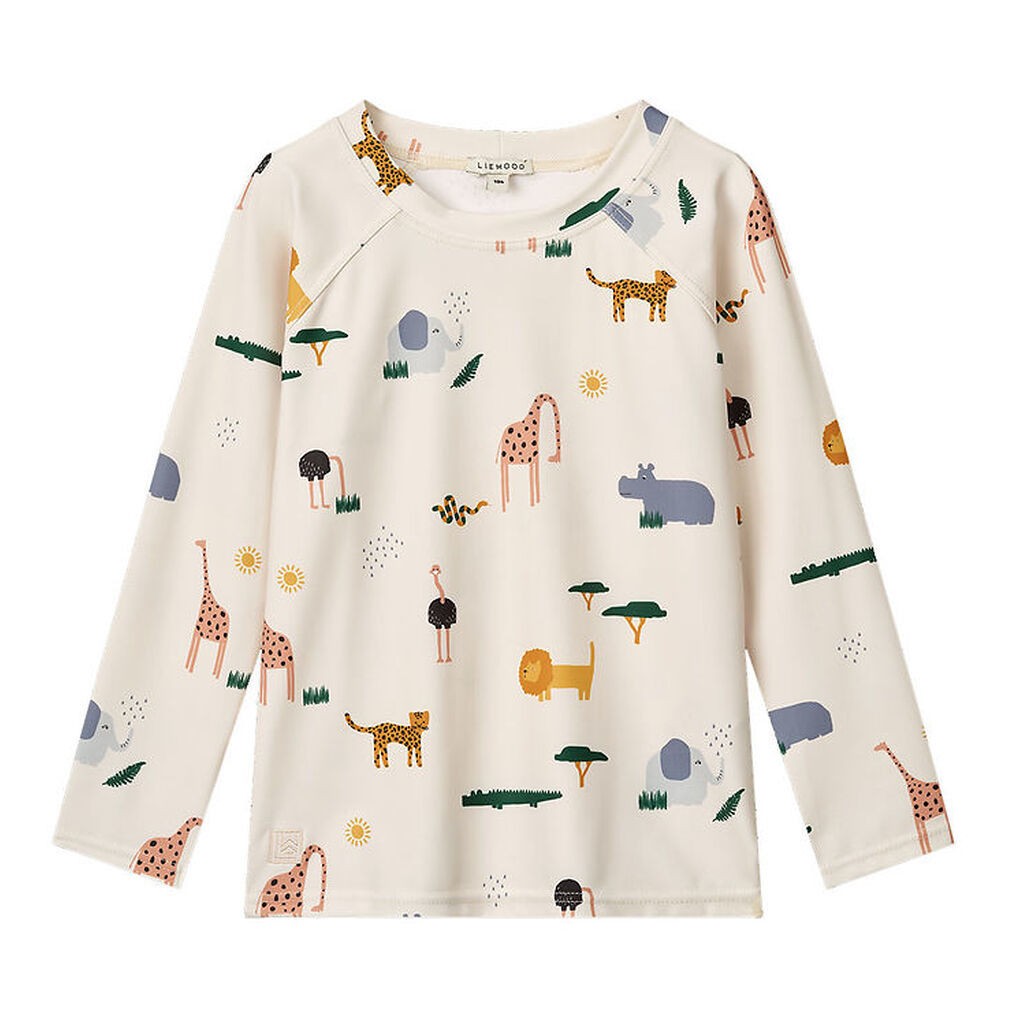 Liewood Badebluse - Noah - UV40+ - Safari Sandy Mix