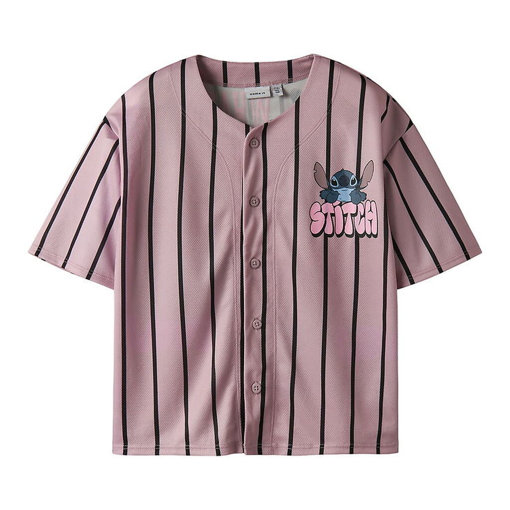 Name It Skjorte k/æ - NkfOdisa - Stitch - Keepsake Lilac