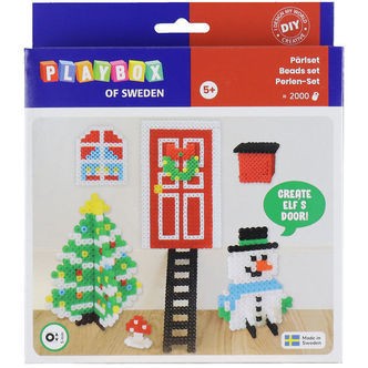 Playbox Perlesæt - 2000 stk. - Snemand m. Dør