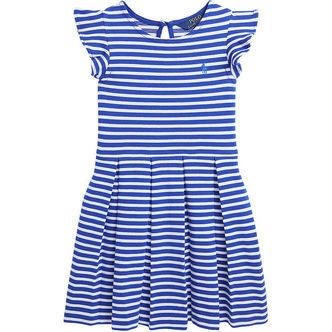 Polo Ralph Lauren Kjole - Blå/Hvidstribet
