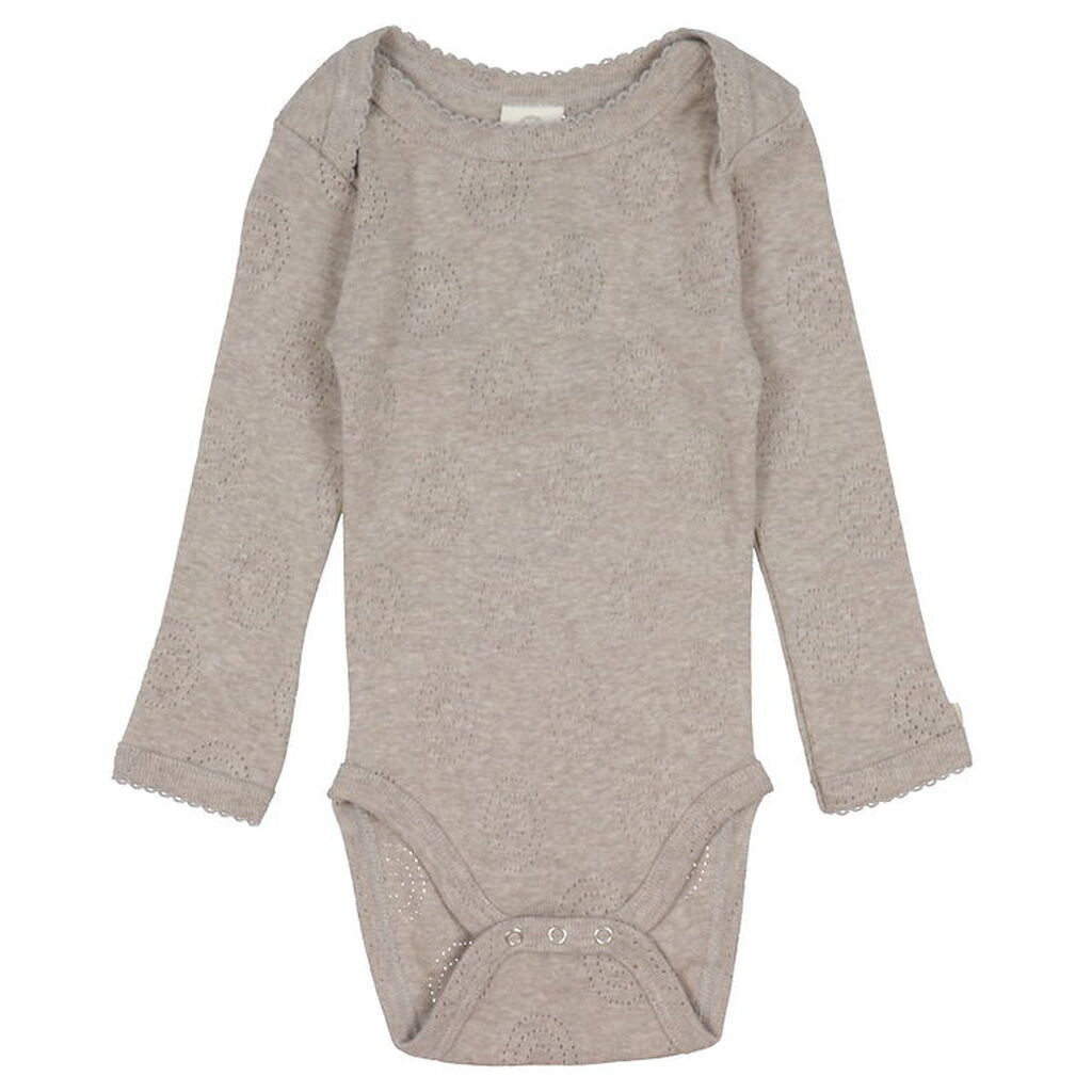 SmallstuffBody l/æ - Nature Melange m. Hulmønster