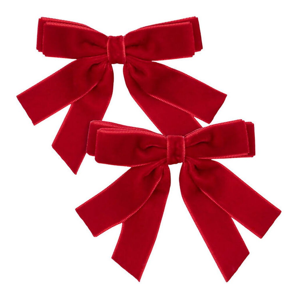 Konges Sløjd Hårsløjfe - 2-pak - 8 cm - Barbados Cherry