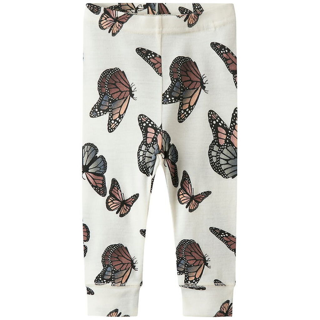 Name It Leggings - Uld - NbfWillitus - Snow White/Butterfly