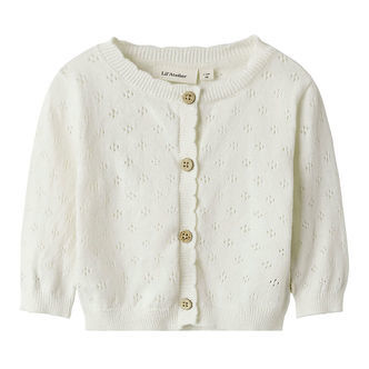 Lil Atelier Cardigan - Strik - NbfGliva - Coconut Milk