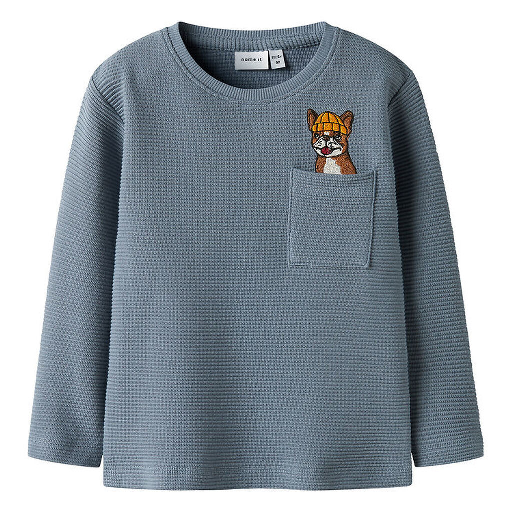 Name It Bluse - Rib - NmmRofus - Flint Stone
