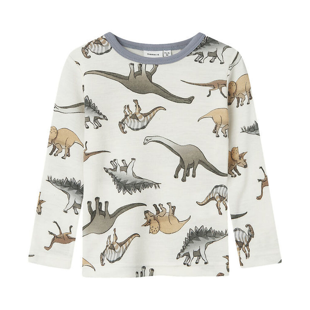 Name It Bluse - Uld - Noos - NmmWillitus - Snow White m. Dinoer