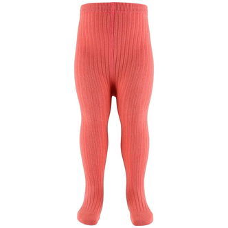 Melton Strømpebukser - Rib - Faded Rose