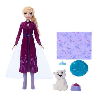 Disney Frozen Dukke - 30 cm - Elsa + Baby Bear