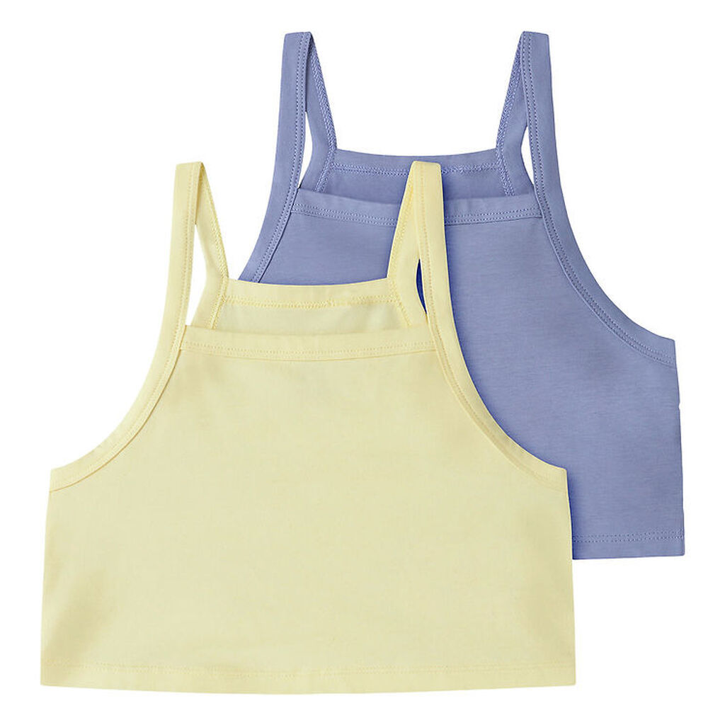 Name It Top - 2-pak - NkfVilina - Pear Sorbet/Purple Impression