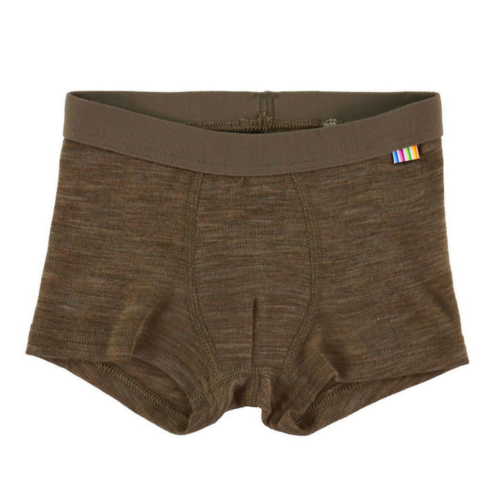 Joha Boxershorts - Uld/Silke - Brun Meleret