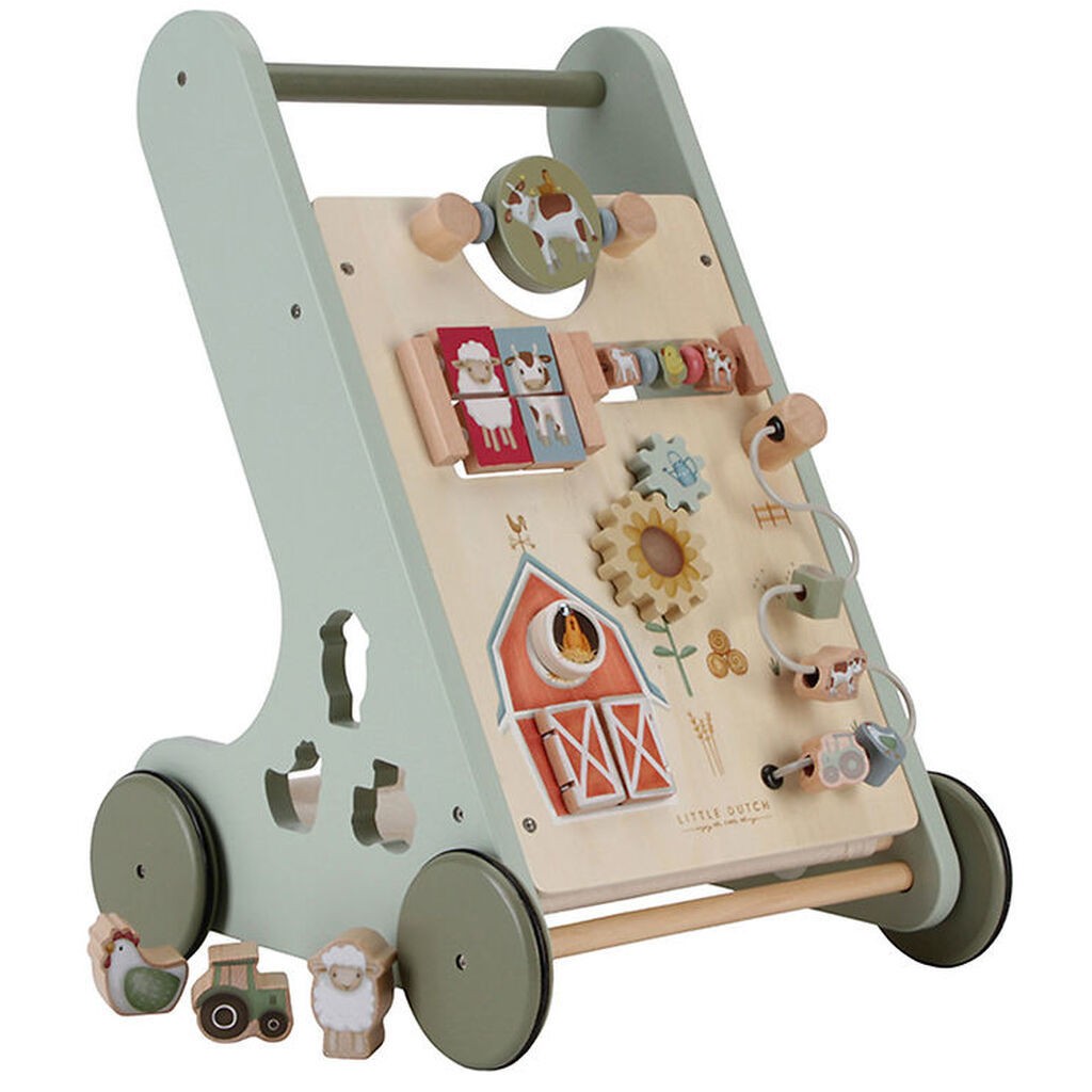 Little Dutch Multiaktivitets Gåvogn - Little Farm