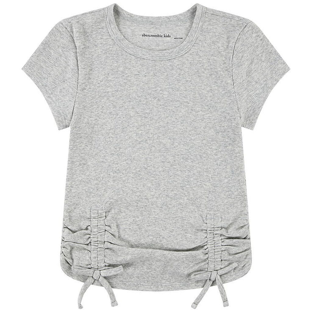 Abercrombie & Fitch T-shirt - Rib - Lysegråmeleret