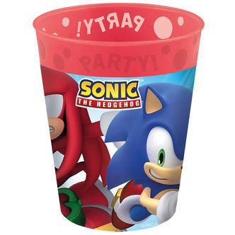 Decorata Party Plastikkopper - 4-pak - 250 ml - Sonic Speed