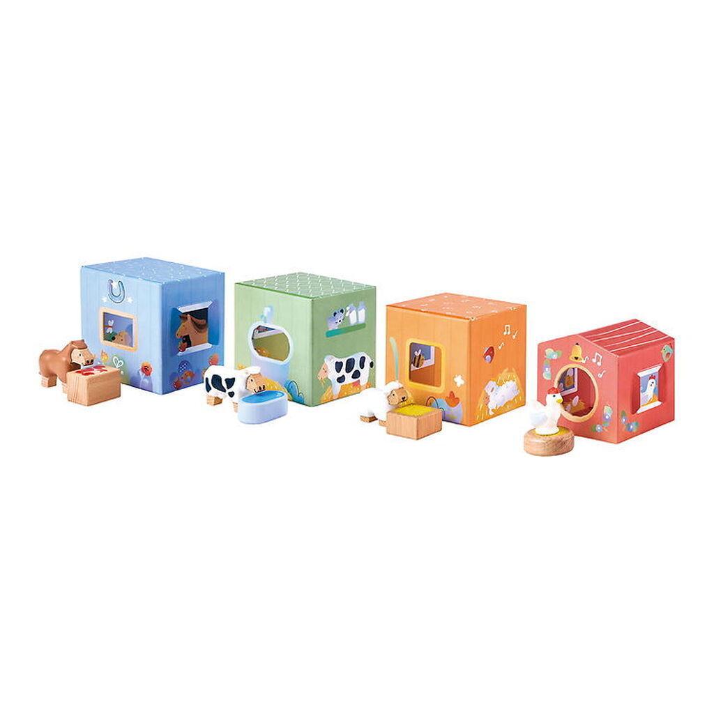 Hape Stableklodser - 13 Dele - Den Glade Stald