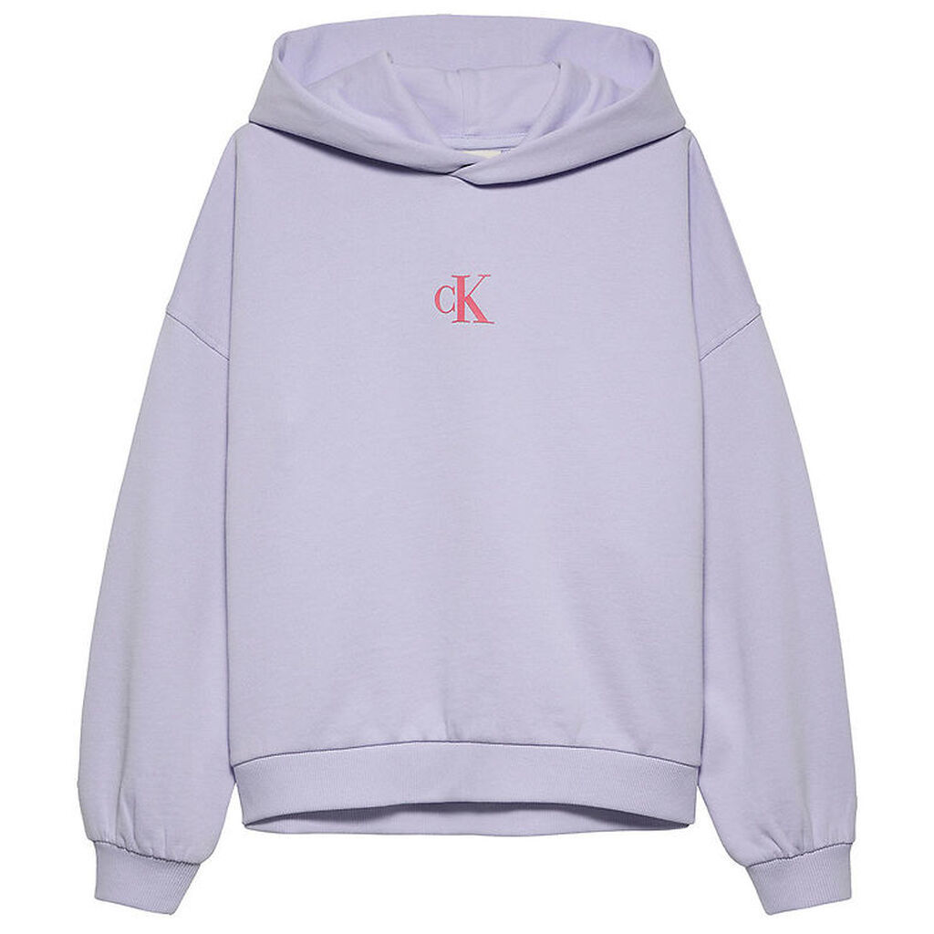 Calvin Klein Hættetrøje - Flower Back - Purple Heather