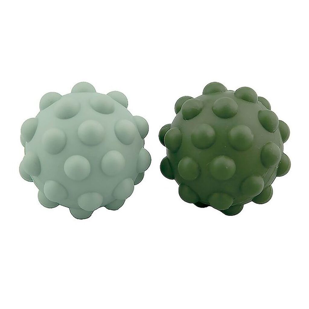 Tiny Tot Bolde - Sensory Silcone Fidget Balls - 2-pak - 7 cm - G