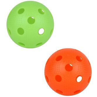 Stiga Bolde - Floorball - 2-pak - Orange/Limegrøn