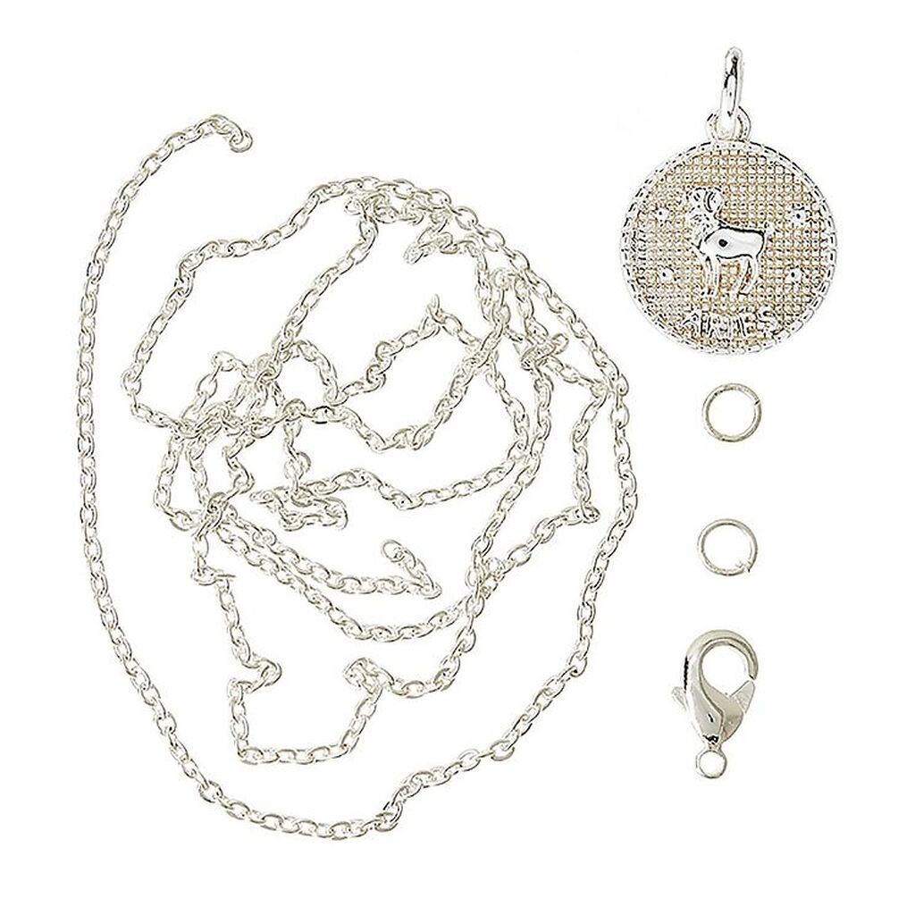 Me&My BOX Halskæde m. Stjernetegn - Vædder - Sølvbelagt