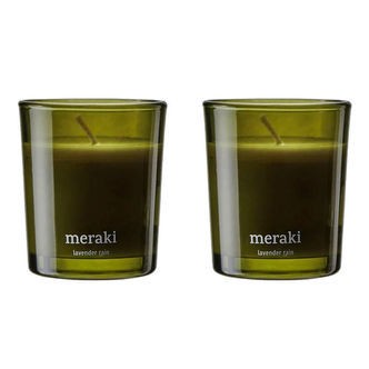 Meraki Duftlys - 2-pak - 2x60g - Oud Leaf