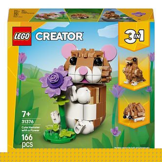LEGOÂ® Creator - Sød Hamster Med Blomst 31376 - 3-i-1 - 166 Dele