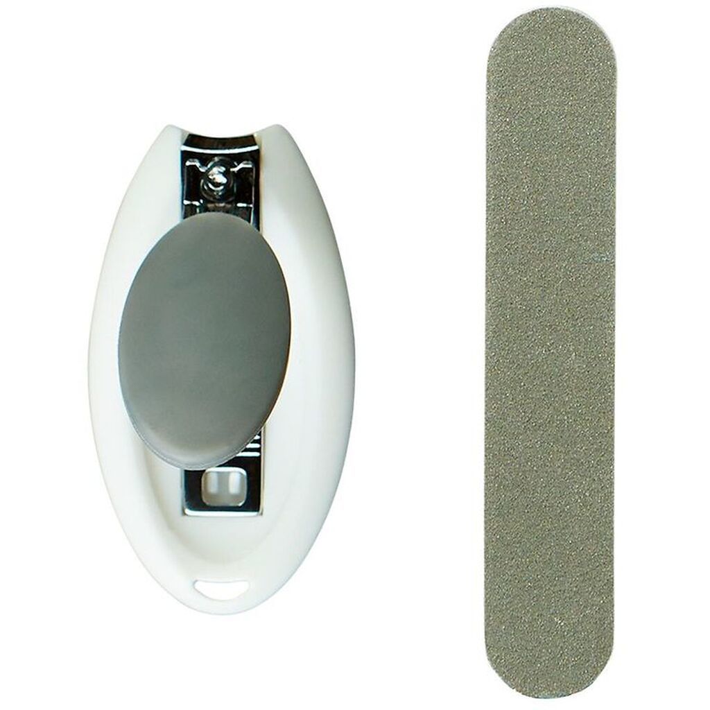 Mininor Negleklipper m. fil - Grå/Hvid