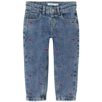 Name It Jeans - Noos - NmfBella - Medium Blue Denim m. Hjerter