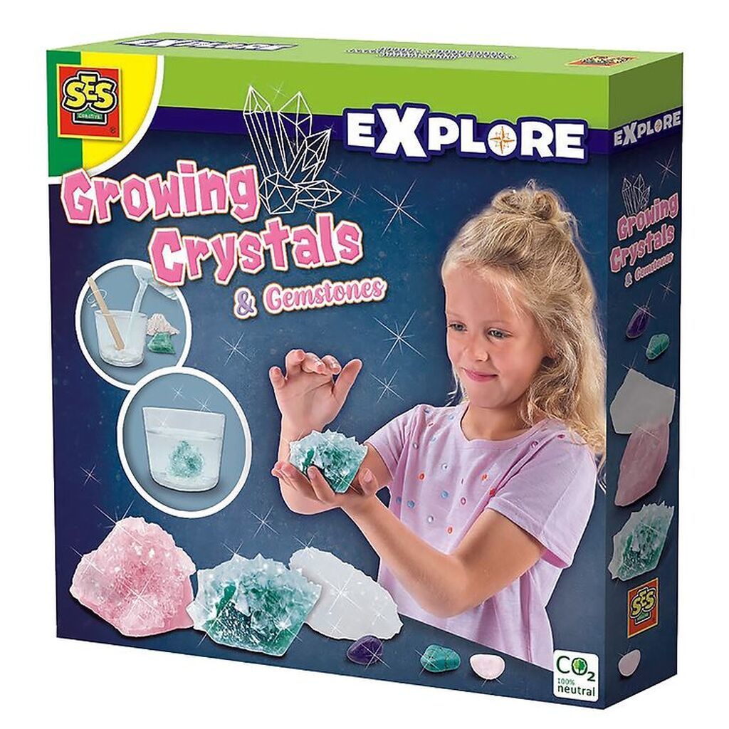 SES Creative Vækstkrystaller & Smykkesten - DIY - Explore