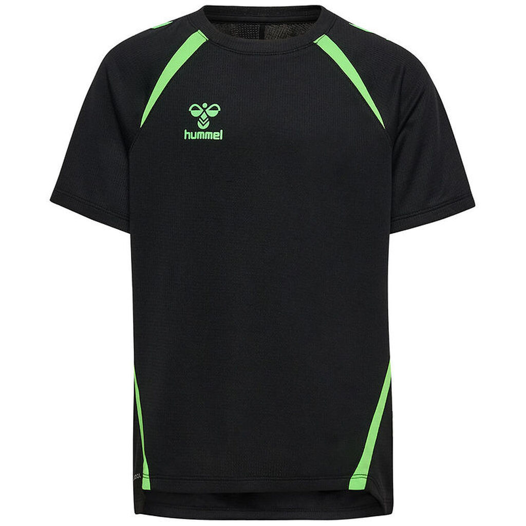 Hummel T-shirt - hmlLead 2.0 Jersey - Sort/Grøn