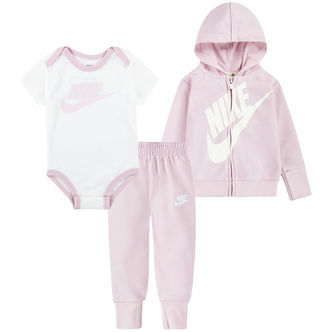 Nike Sæt - Cardigan/Sweatpants/Body k/æ - Pink Foam