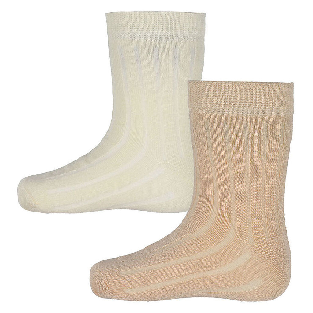 Minymo Strømper - 2-Pak - Off White