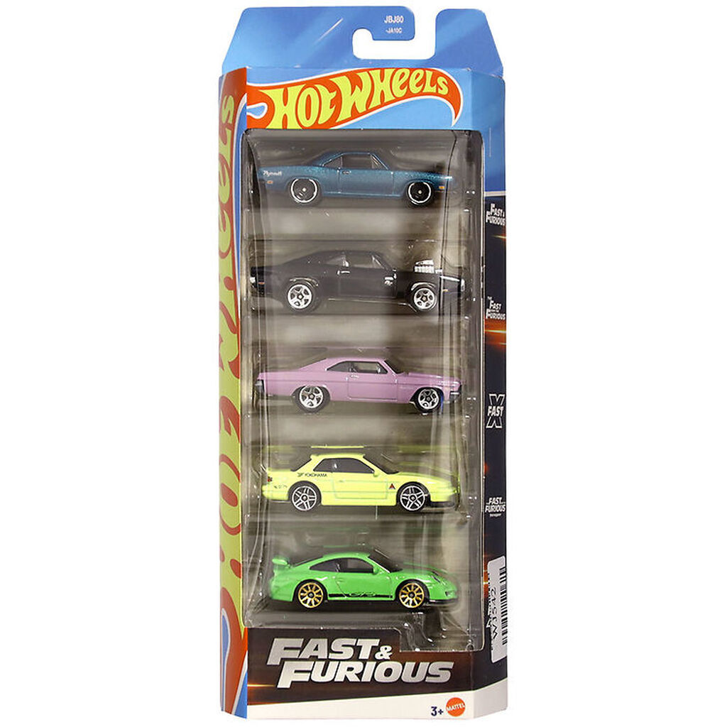 Hot Wheels Biler - 5-pak - Fast & Furious