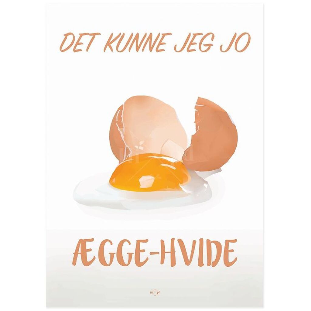 Hipd Plakat - A3 - Æggehvide
