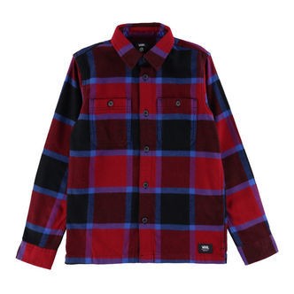 Vans Skjorte - Larkspur Plaid - Bordeaux/Sort