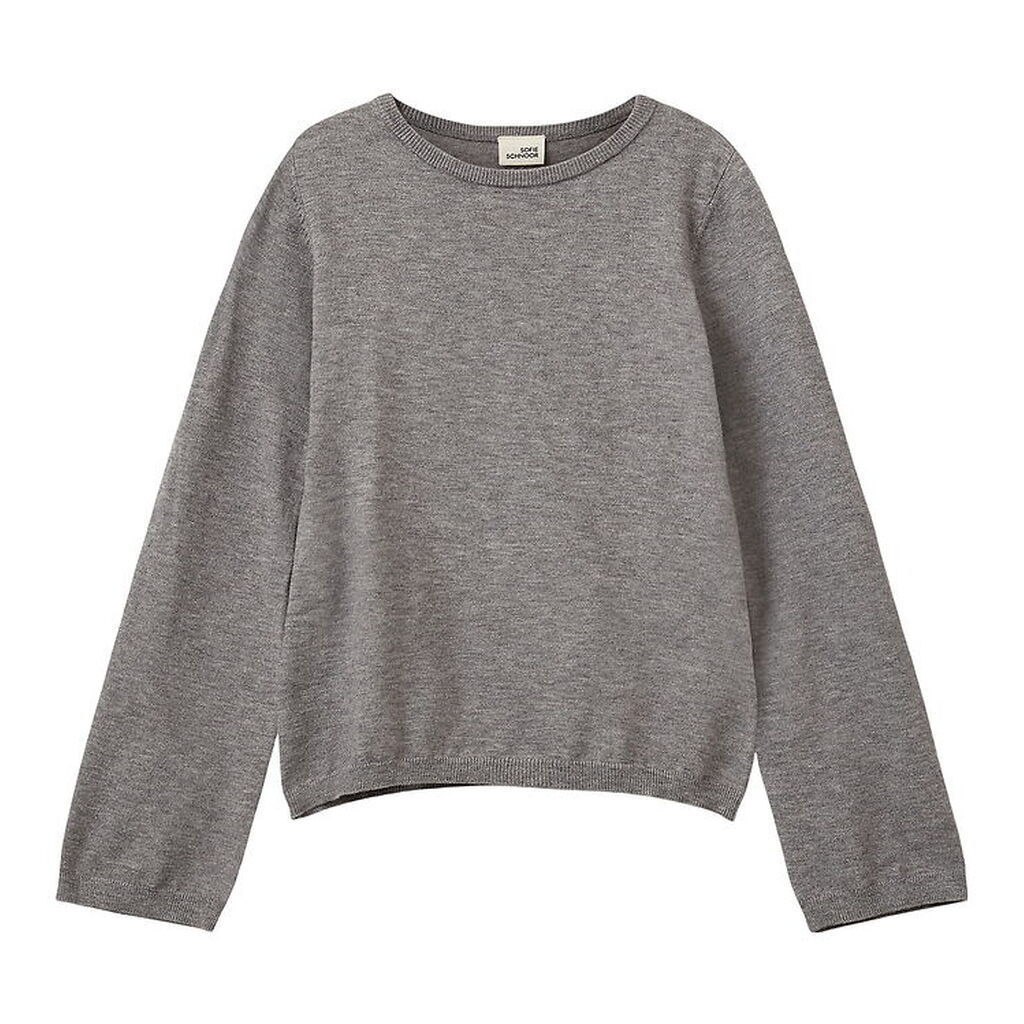 Sofie Schnoor Bluse - Uld - Strik - Vivosy - Gråmeleret