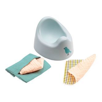 Djeco Dukketilbehør - Potty & Wipes