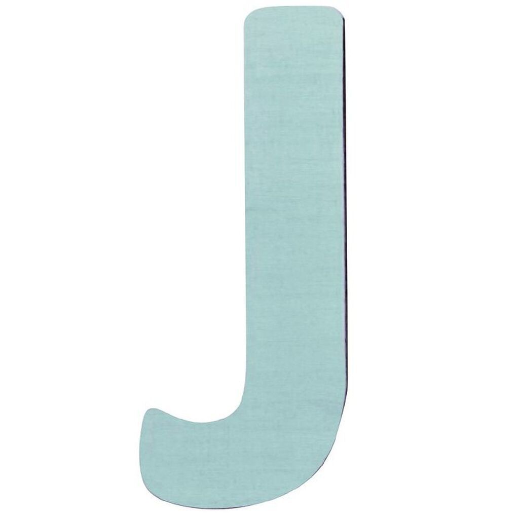 Sebra Træbogstaver - J - Pastel Dreng